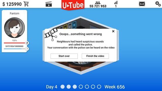 Screenshot Video Blogger Story