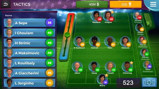 Screenshot Women's Soccer Manager