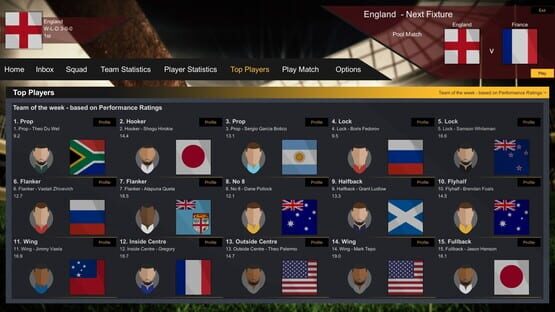 Screenshot Rugby Champions
