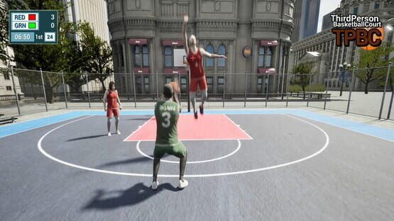 Screenshot Third Person Basketball Court