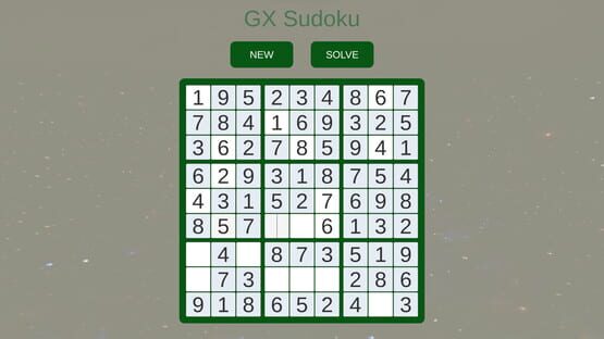 Screenshot GX Sudoku
