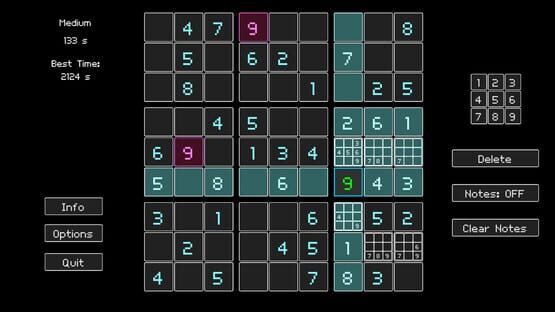 Screenshot Simple Sudoku