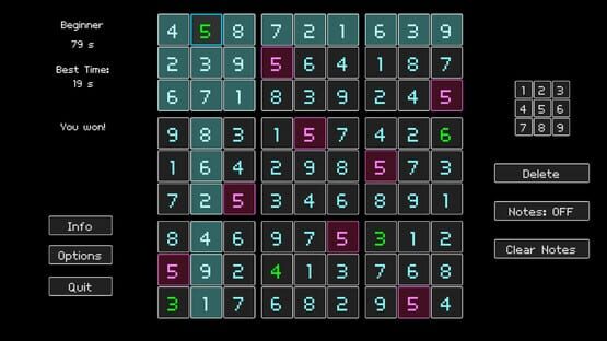 Screenshot Simple Sudoku