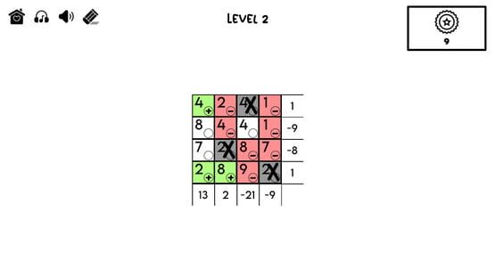 Screenshot Flipsum: A Puzzle by Claris Richter
