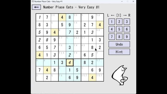 Screenshot Number Place Cats