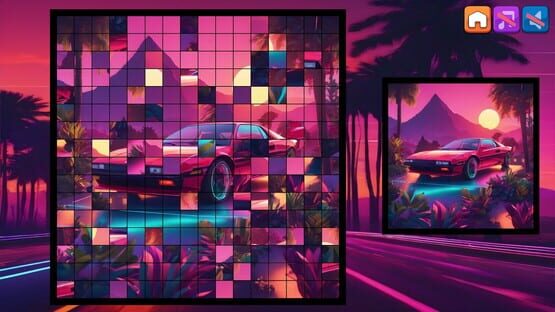 Screenshot OG Puzzlers: Synthwave Cars