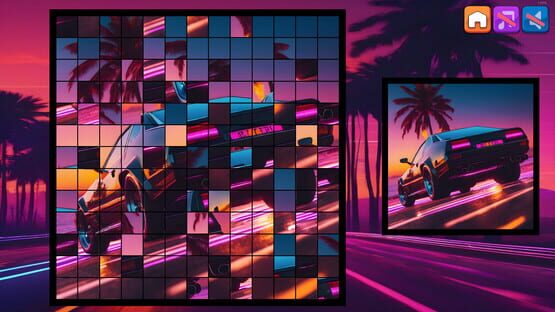 Screenshot OG Puzzlers: Synthwave Cars