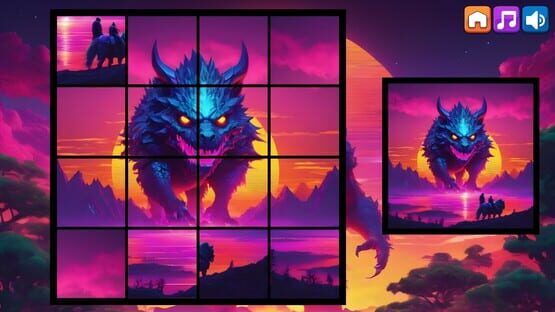 Screenshot OG Puzzlers: Synthwave Monsters