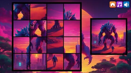 Screenshot OG Puzzlers: Synthwave Monsters