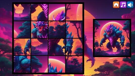 Screenshot OG Puzzlers: Synthwave Monsters