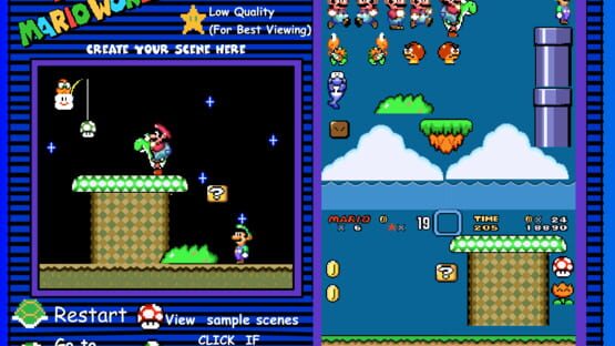Screenshot Super Mario Scene Creator