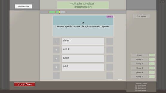 Screenshot VocabVan