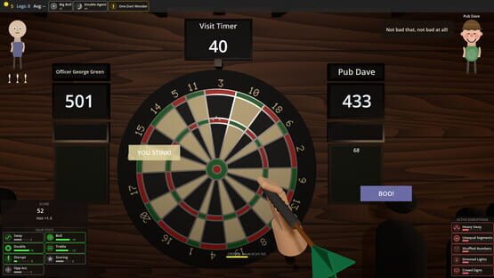 Screenshot Dorts: A Darts Roguelike