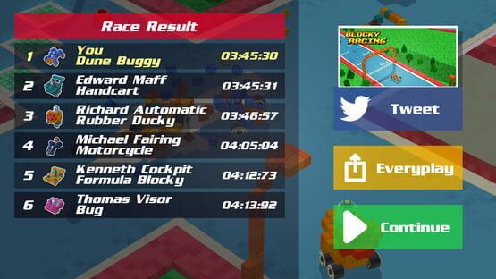 Screenshot Blocky Racing