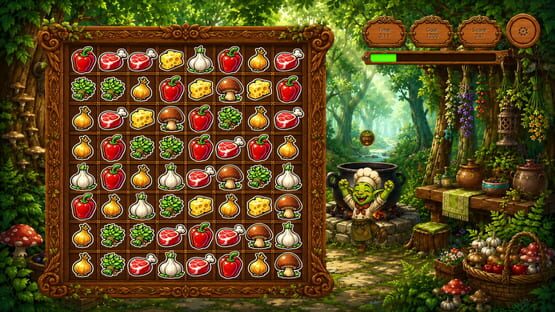 Screenshot Goblin and Recipes: Match-3 Adventure