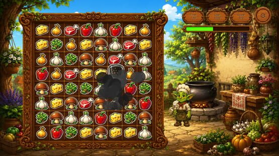 Screenshot Goblin and Recipes: Match-3 Adventure