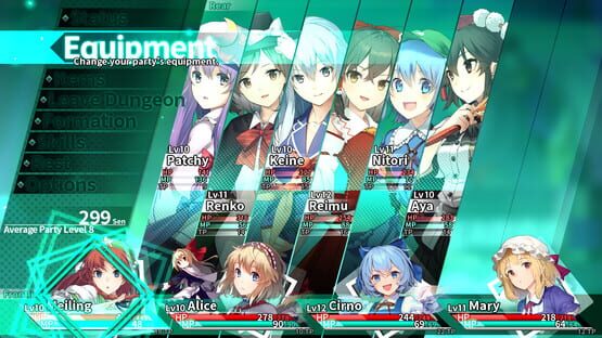 Screenshot Labyrinth of Touhou Tri: The Dreaming Girls & The Mysterious Orbs