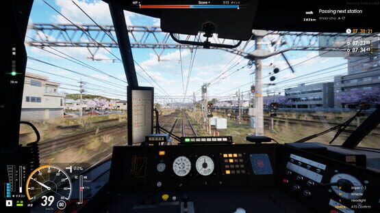 Screenshot Running Train