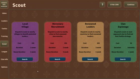 Screenshot Hakan's War Manager