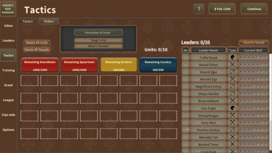 Screenshot Hakan's War Manager