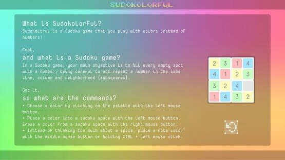 Screenshot Sudokolorful