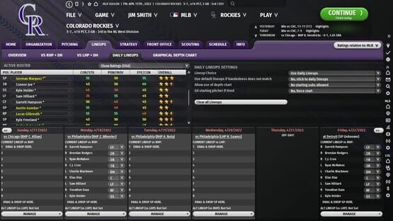 Screenshot Out of the Park Baseball 23