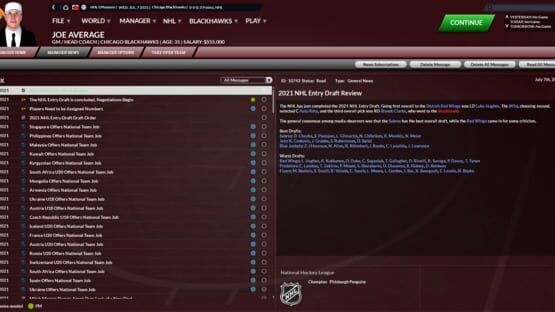Screenshot Franchise Hockey Manager 7