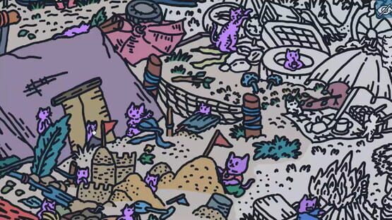Screenshot Hidden Cats In White Sand Village