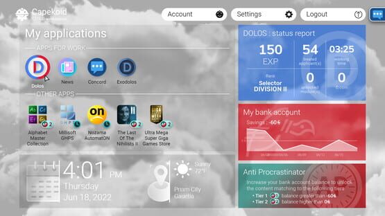 Screenshot Dolos: Your Best Future