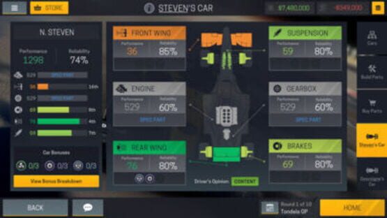 Screenshot Motorsport Manager Mobile 2