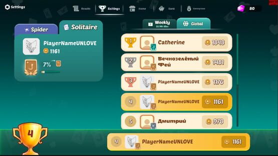 Screenshot Solitaire Battle Online