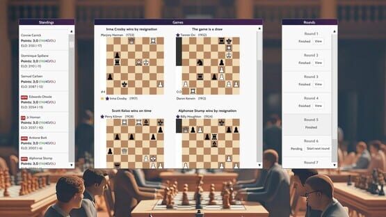 Screenshot Chess Club Manager