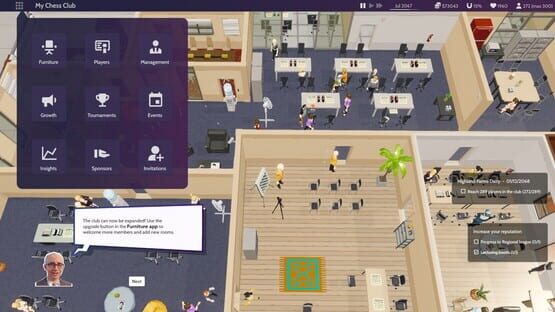 Screenshot Chess Club Manager