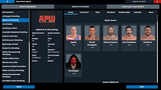 Screenshot Pro Wrestling Sim
