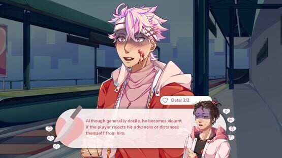 Screenshot Stuck in a Yandere Visual Novel... HELP!!