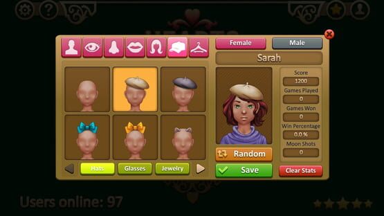 Screenshot Hearts Online
