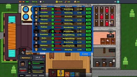 Screenshot Gladiator School