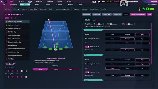 Screenshot Tennis Manager 2024