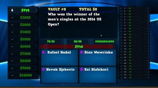 Screenshot Trivia Vault: Tennis Trivia