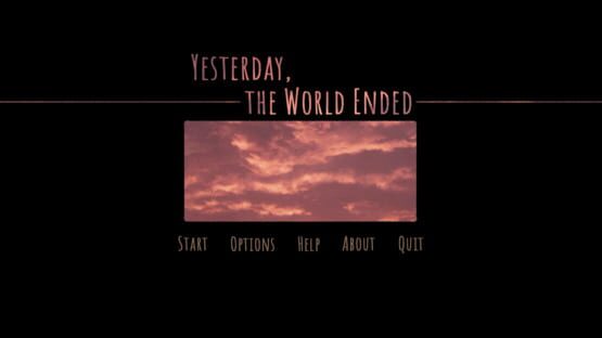 Screenshot Yesterday, the World Ended