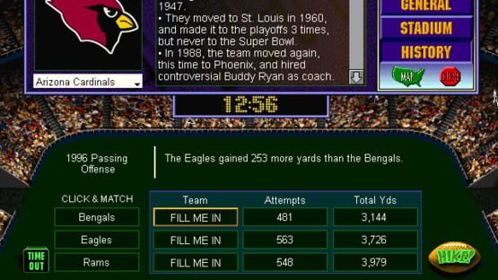 Screenshot NFL Math