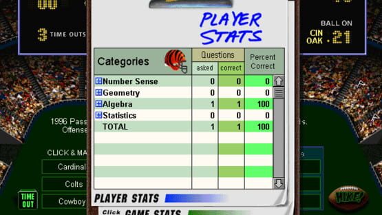 Screenshot NFL Math