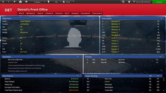 Screenshot Eastside Hockey Manager