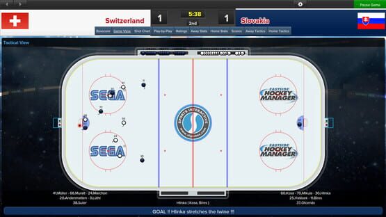 Screenshot Eastside Hockey Manager