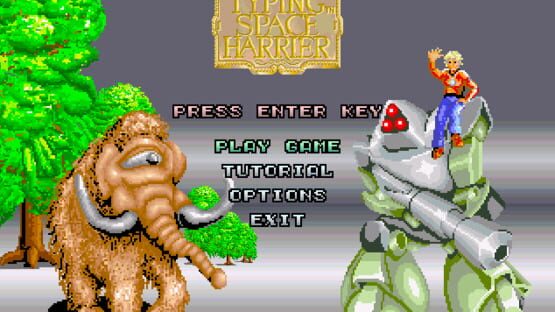 Screenshot Typing Space Harrier
