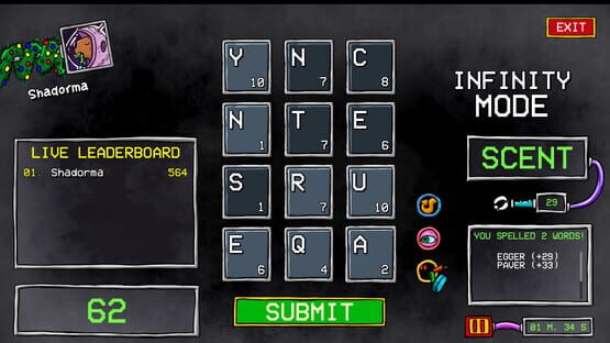 Screenshot Five Letters Only