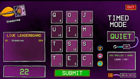 Screenshot Five Letters Only