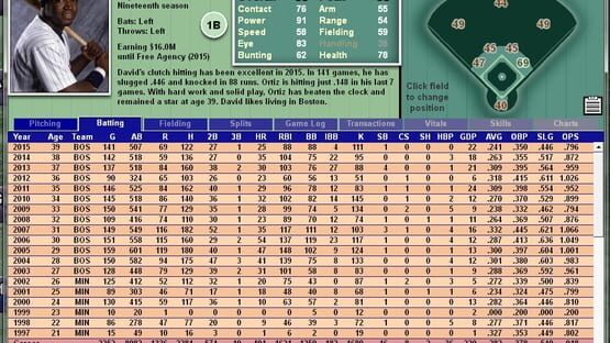 Screenshot Baseball Mogul Diamond