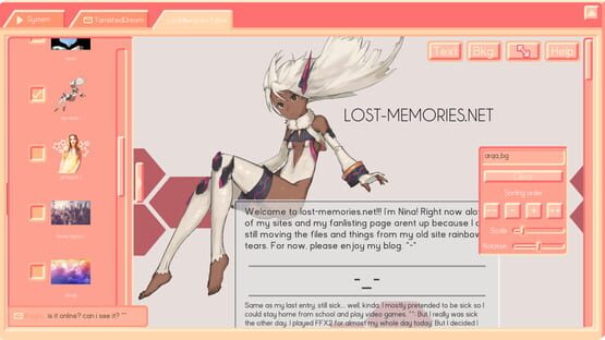 Screenshot Lost Memories Dot Net