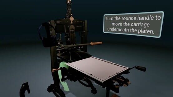 Screenshot 19th Century Printing Press Experience VR